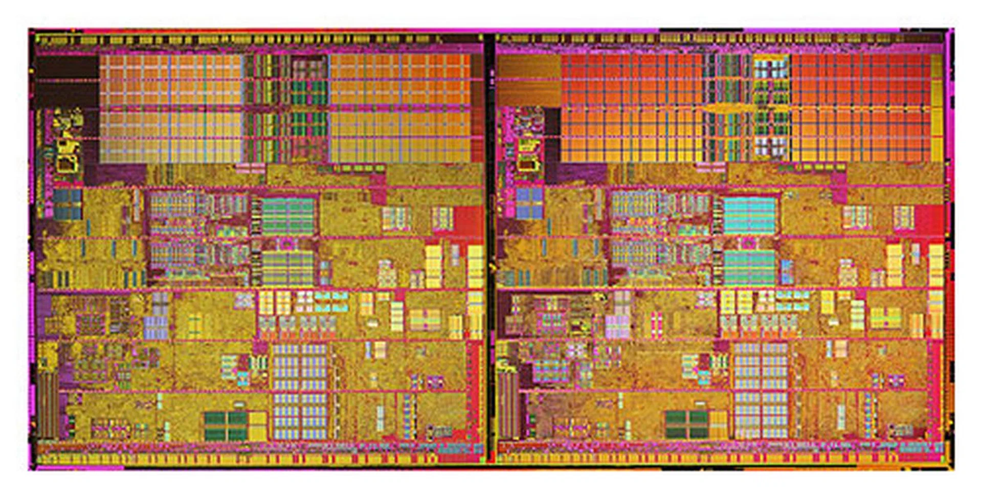 At 230 million transistors on board, the Pentium D has almost twice the number of transistors as the Prescott Pentium 4, which only makes sense given that it is made of two Pentium 4 cores side by side on the same package.