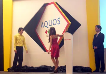 Thomas Young might never have dreamed of a television, much less envision one which uses four primary colors instead of three. Hang on a bit, as we bring you more pictures from Sharp's new addition to their AQUOS LED family.