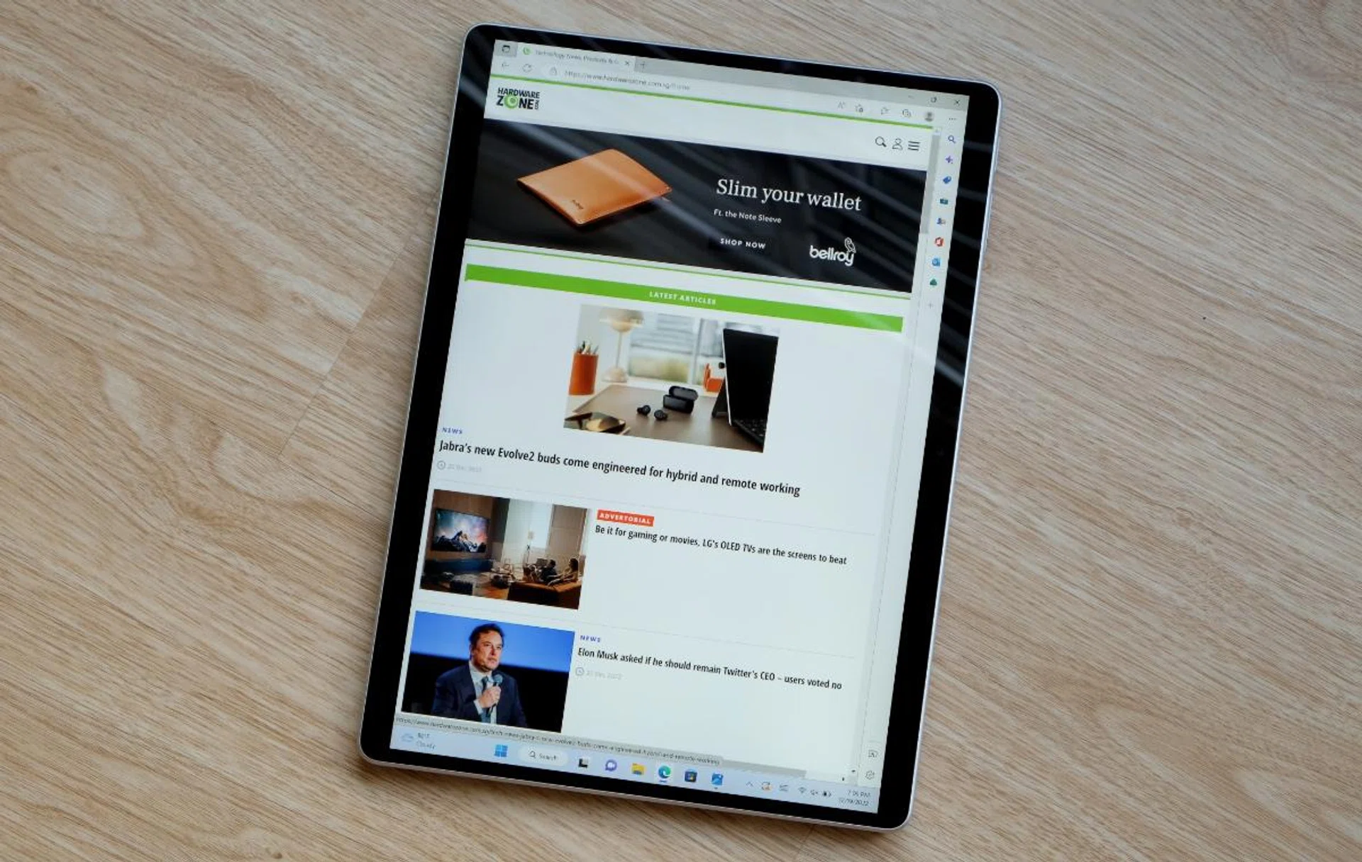 One of the best things about the Surface Pro 9 is that it is light enough to be used as a tablet.