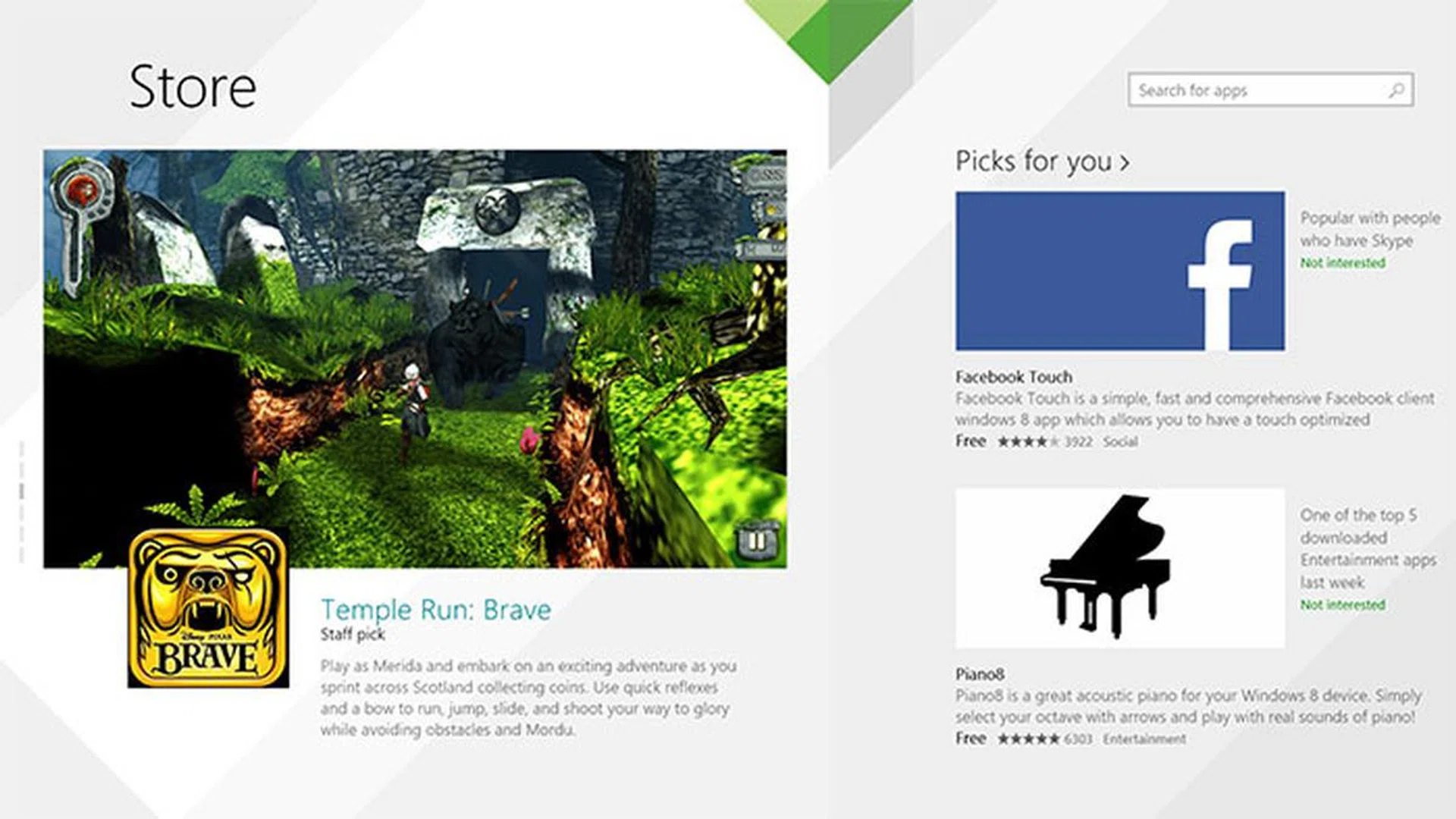 The Windows Store has been redesigned to enable new revenue opportunities and better merchandizing for developers, as well as improve app discoverability for users.