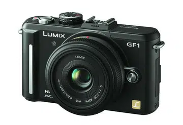 The Panasonic Lumix DMC-GF1 - the third iteration of the company's Micro Four Thirds line-up.