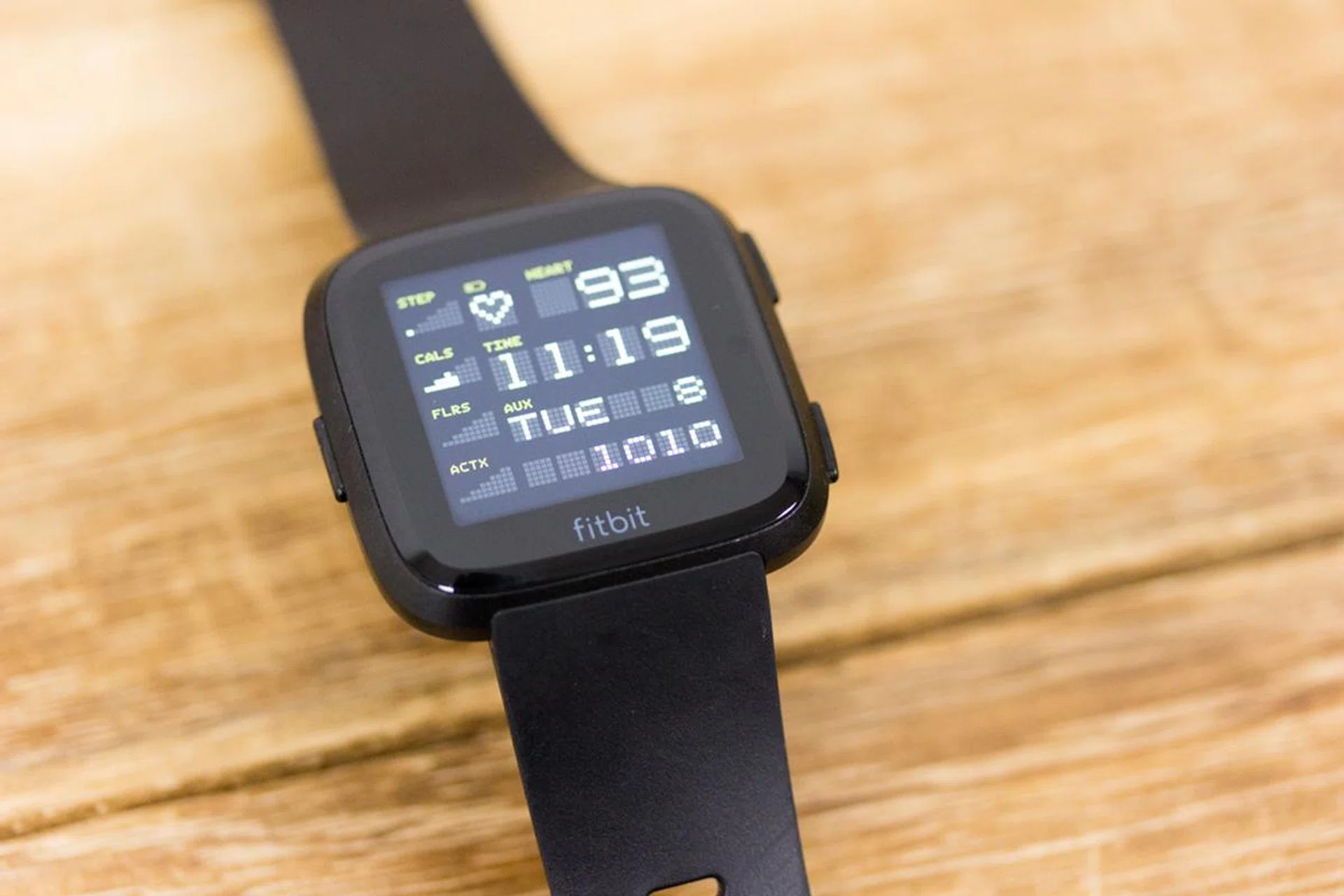 I did find this third-party cool retro-looking watch face.