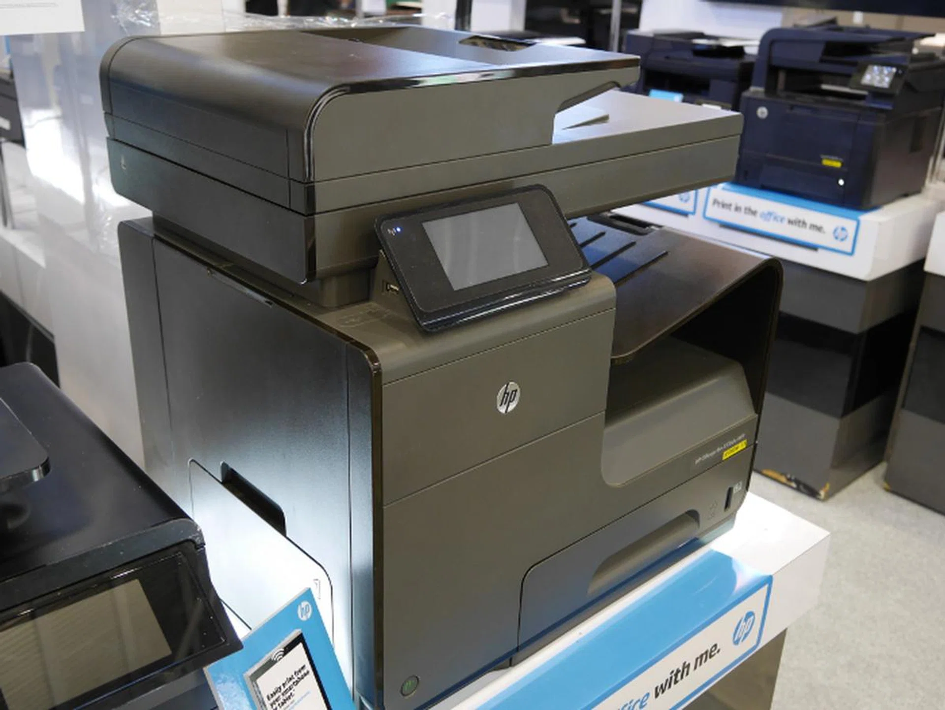 The HP Officejet Pro X576dw might be pricey, but if it's speed you're looking for, then the X576dw is a model you should consider. With print speeds of 42ppm in both mono and color, it may even rival some laser printers. It's now going for $1,349 (you save $1,046). It comes with a free HP XL CYMK ink cartridge worth $728.20 and a HP Slatebook10.