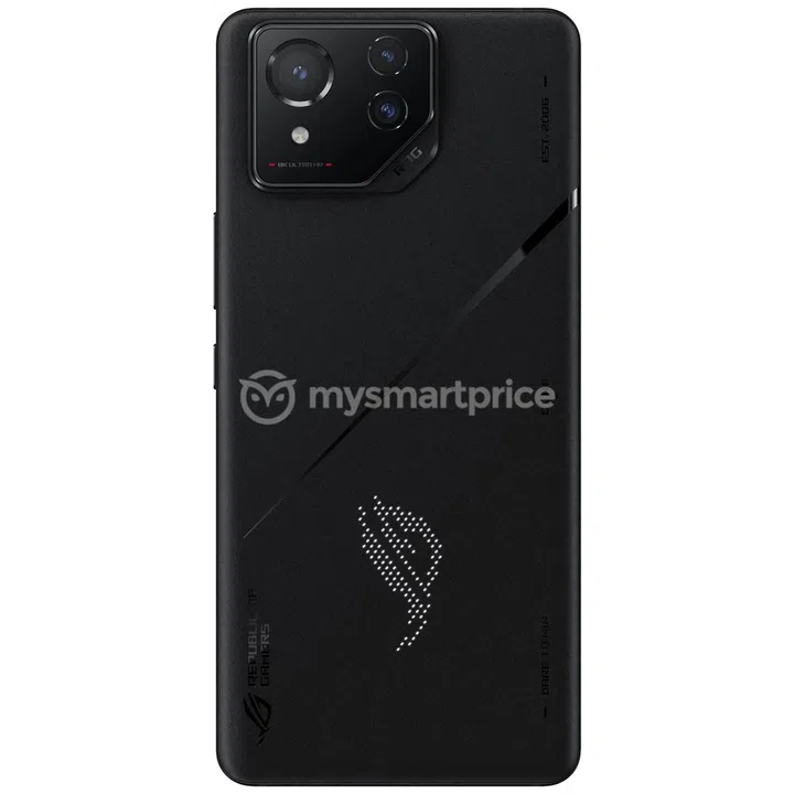 ROG Phone 8 Pro's rear, render. Image credit: MySmartPrice.