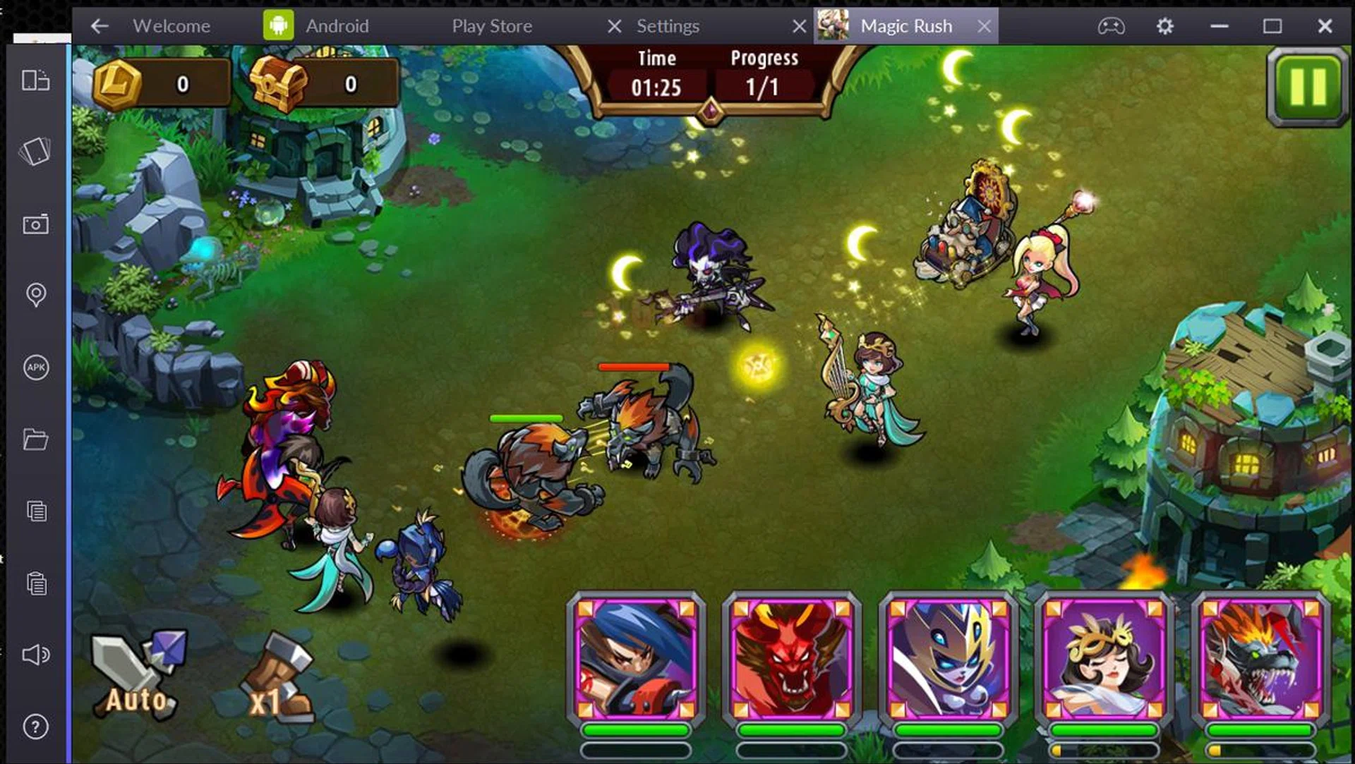 Games that are low or average in performance demands run smoothly on BlueStacks 2. Plus, they look very sharp.