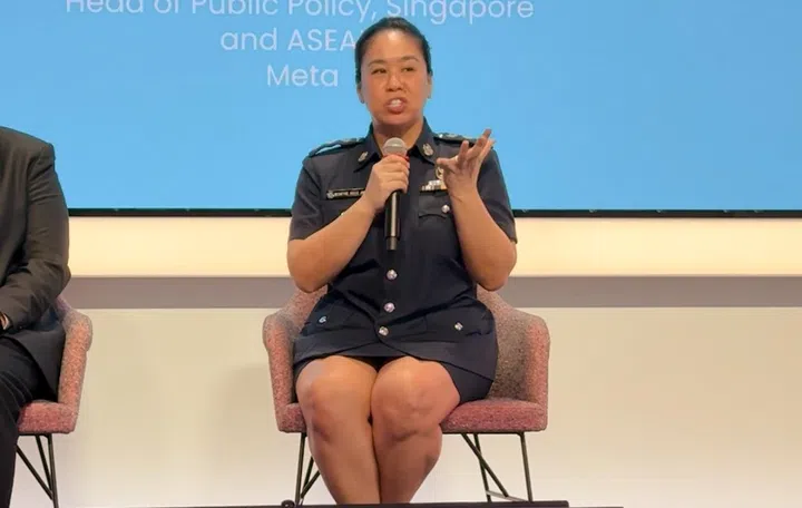 Police Superintendent Rosie Ann McIntyre, Assistant Director of the Scam Public Education Office Operations Department at the Singapore Police Force. Photo: HWZ.