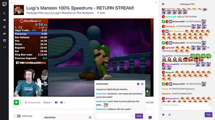 Private chats are now held in individual docked windows. (Image Source: Twitch)