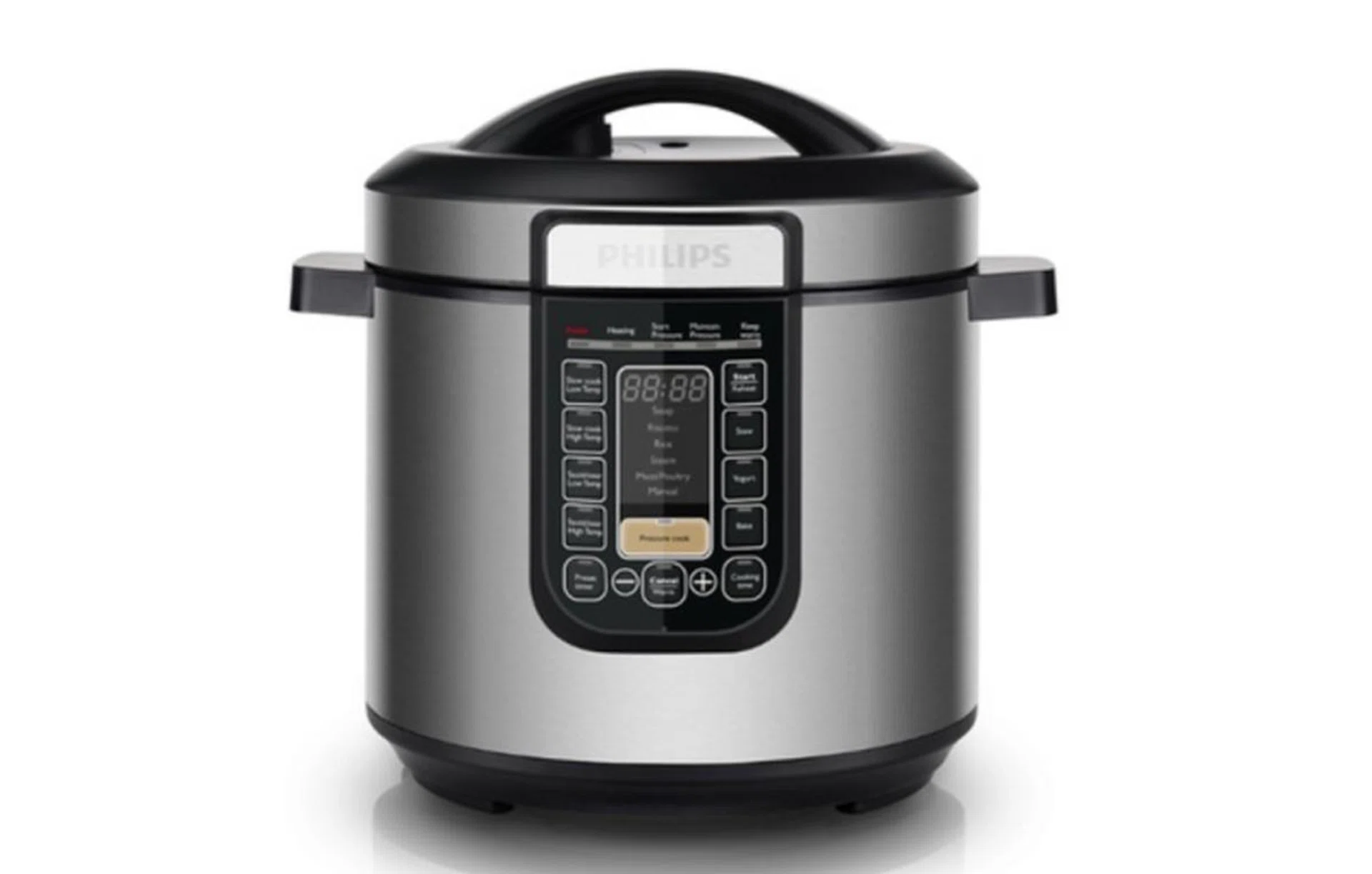 The Philips Viva Collection All-In-One Cooker let's you sauté, stew, slow cook, pressure cook or bake