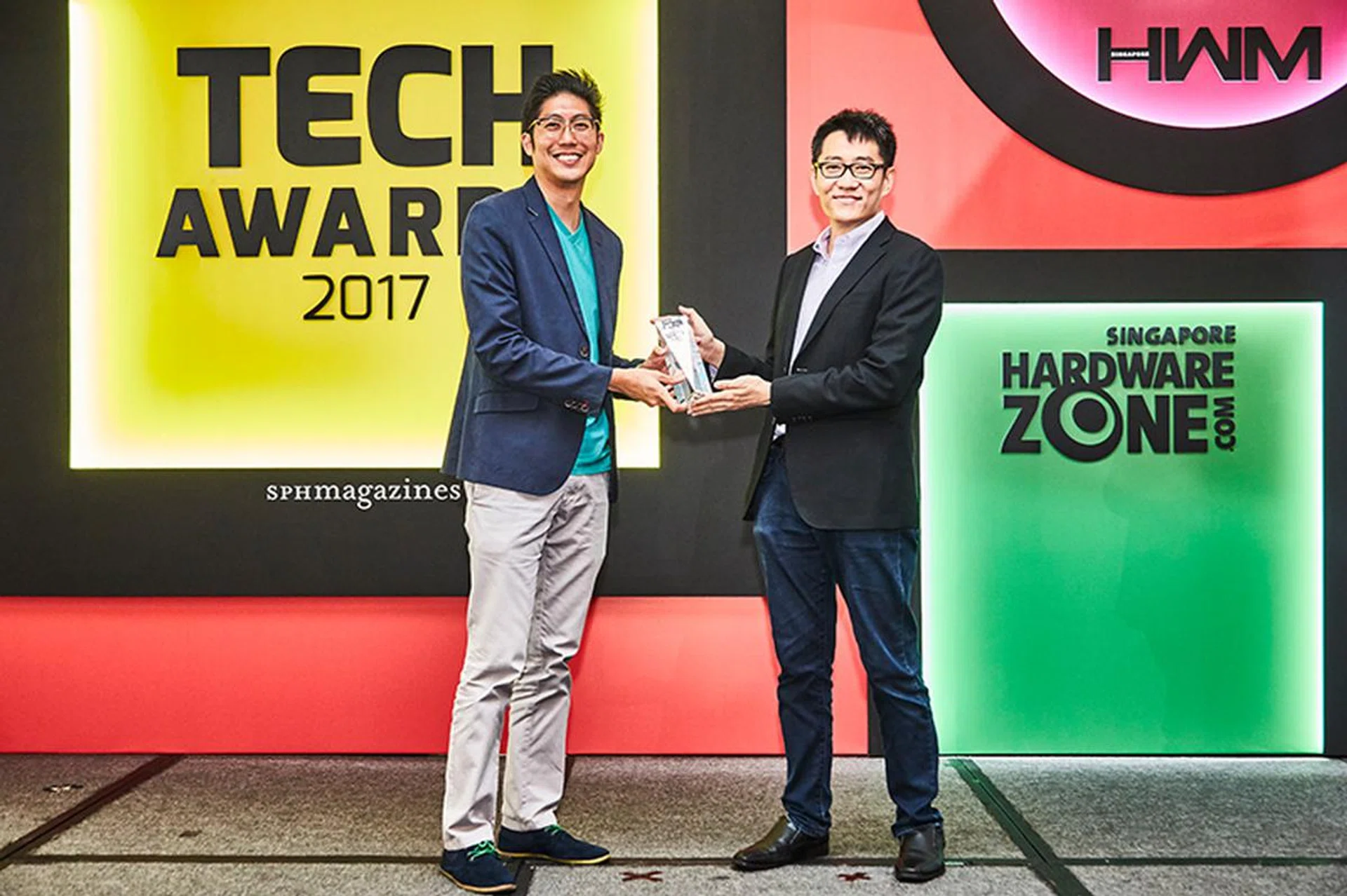 Our readers' favorite pay TV service is still StarHub TV. Accepting the award is Mr. Justin Ang, Head, Product, StarHub.