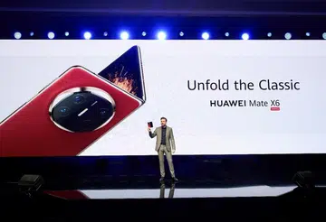 Huawei Mate X6's global launch in Dubai, which came after its China market announcement. Photo: Huawei.