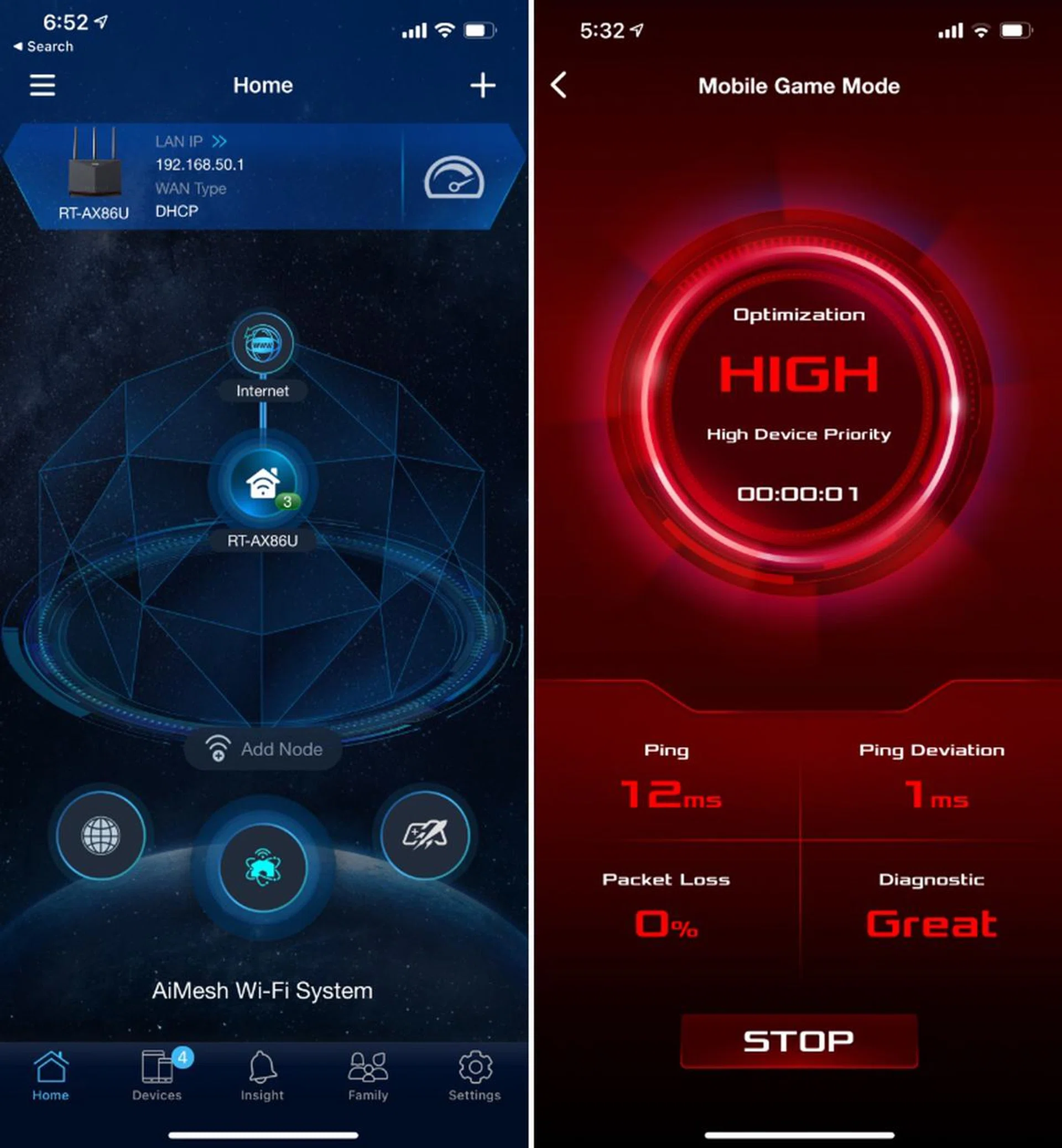 You can manage many aspects of the RT-AX86U using the ASUS Router app.