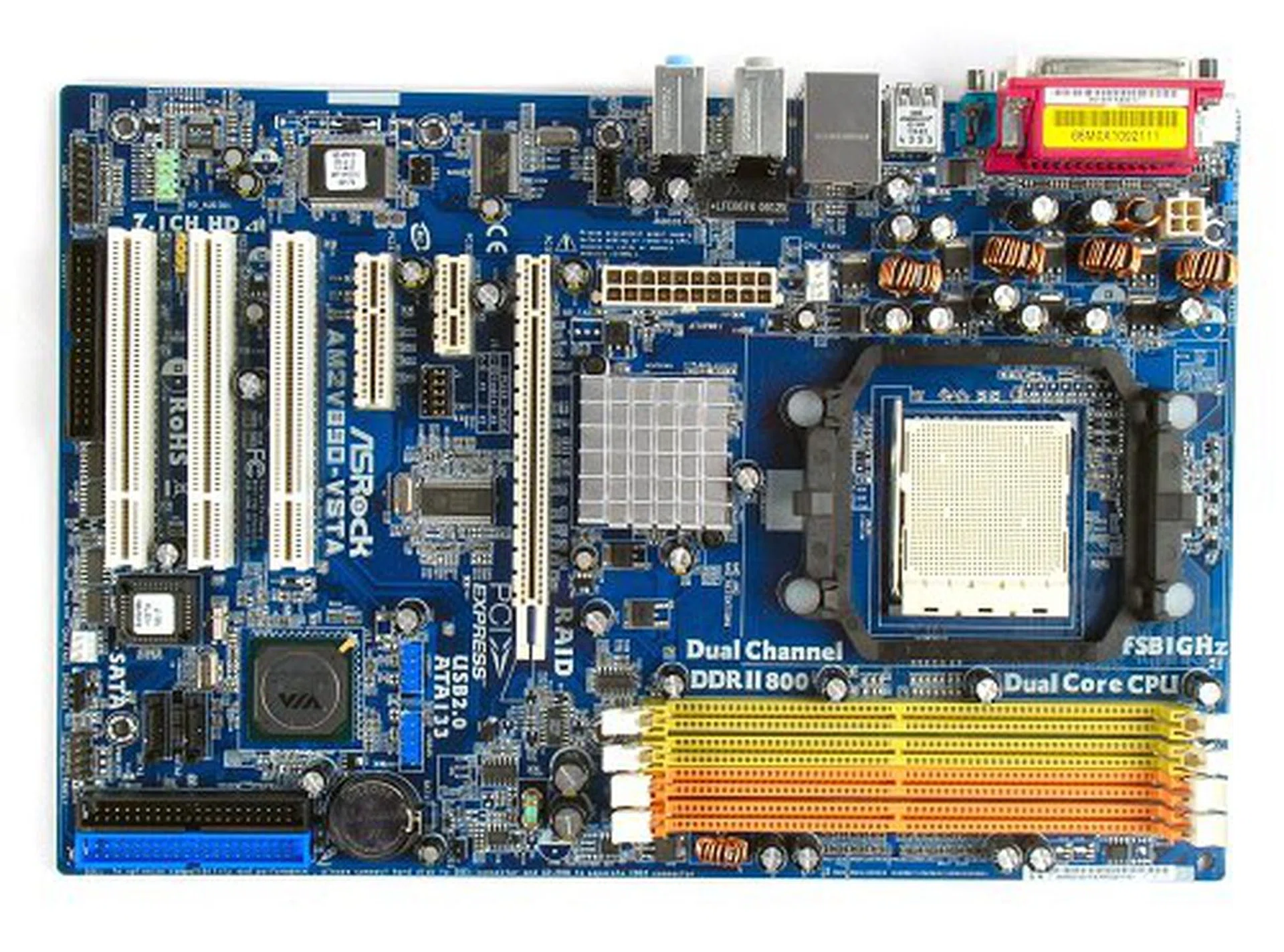 The ASRock AM2V890-VSTA motherboard.