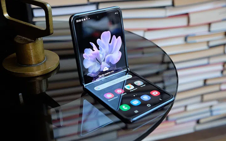 The Samsung Galaxy Z Flip.