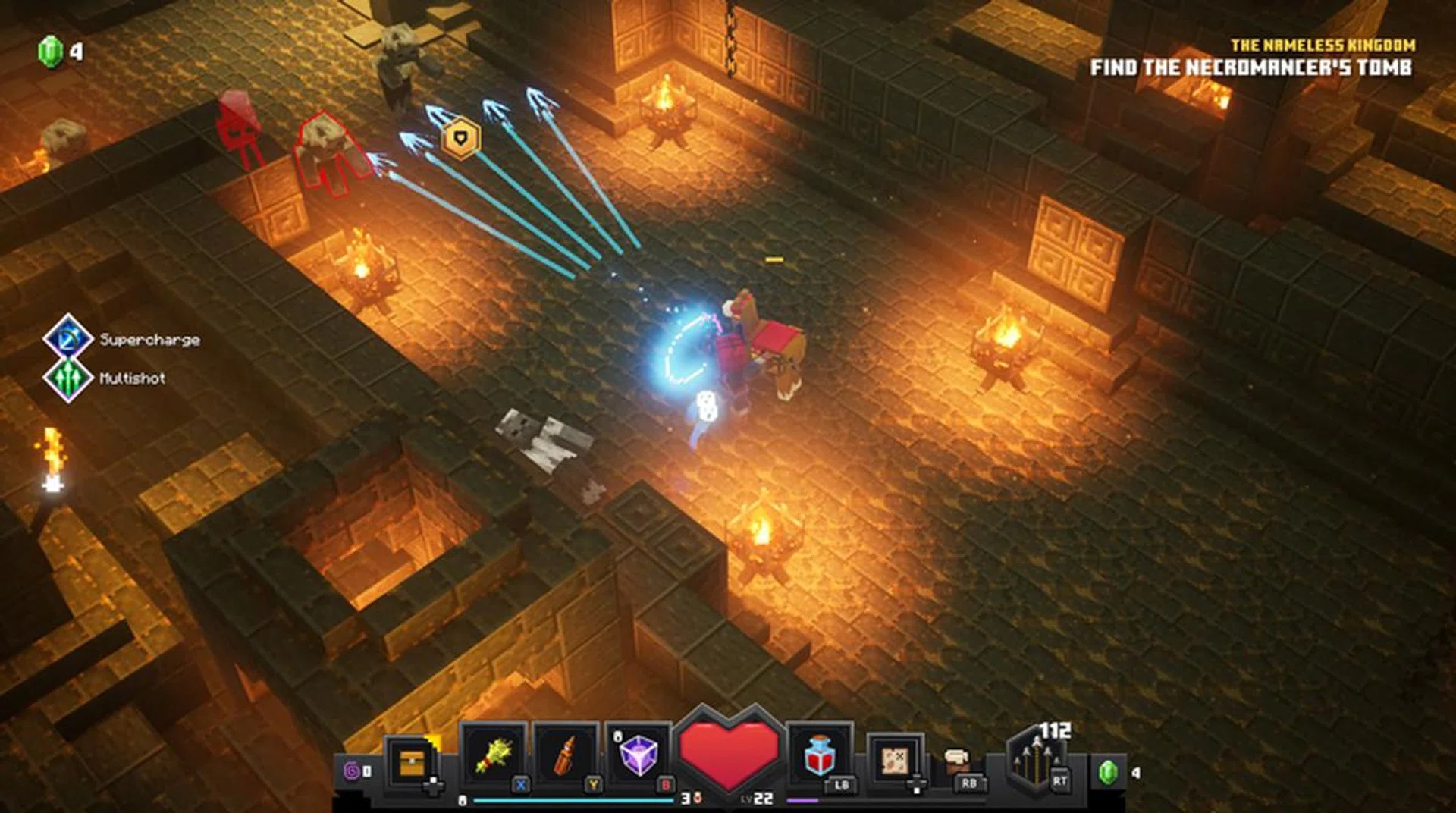 Graphically, this game is gorgeous throughout - an impressive thing to achieve within Minecraft's blocky art style. | Image: Xbox Game Studios