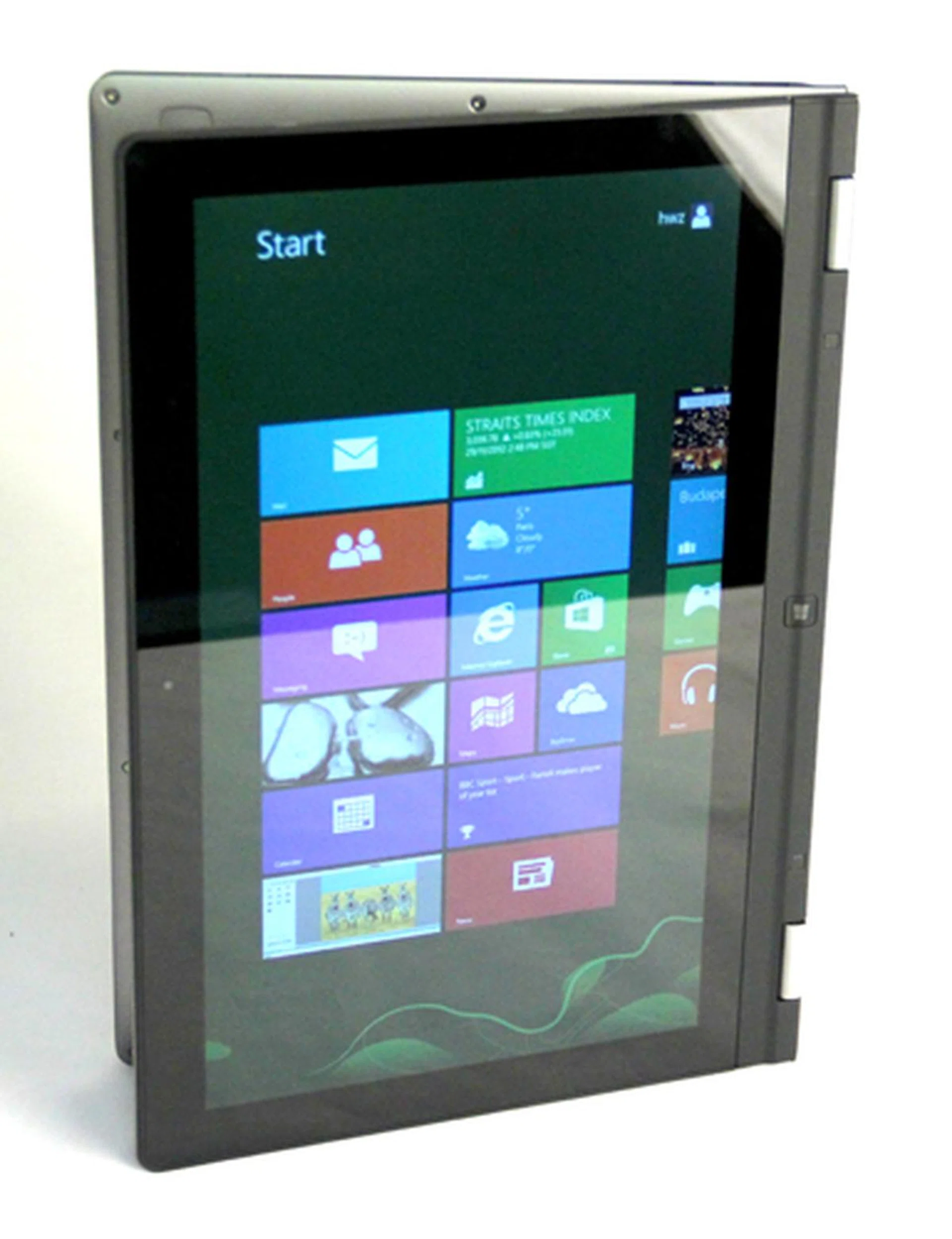 Thanks to its scratch-resistant exterior, you can also put the Yoga on its fifth and unofficial portrait mode.