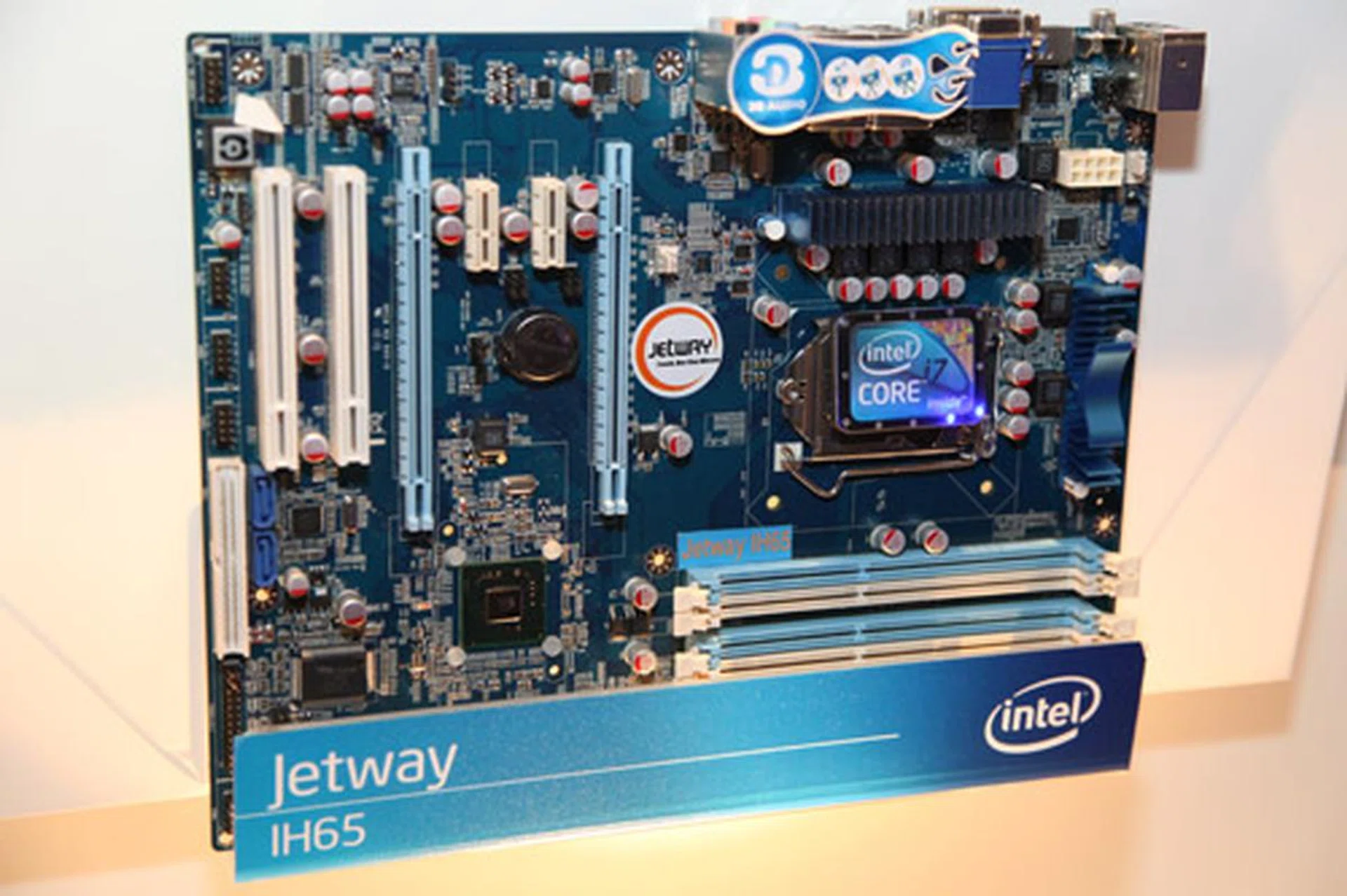 The Jetway IH65 with mostly similar features except that it comes with a VGA and DVI port.