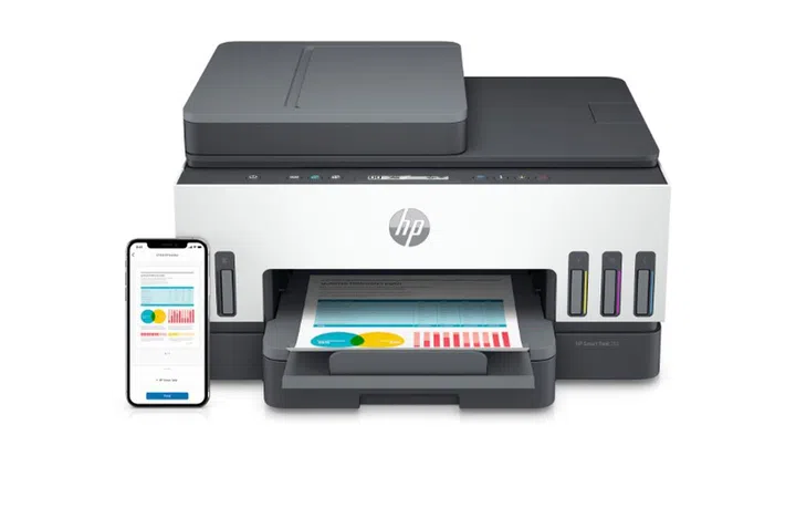 Only the Smart Tank 750 has an ADF. Image source: HP. 
