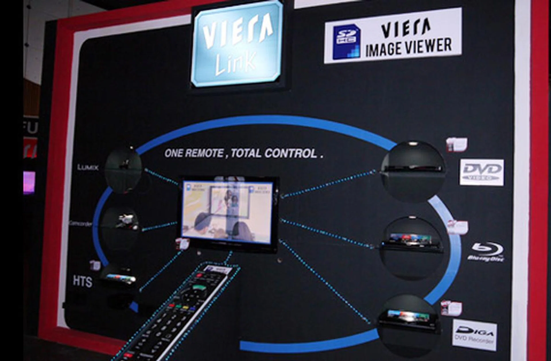 Just need one remote to rule them all! By the way, Panasonic's LUMIX cameras and Blu-ray players have been made compatible with VIERA Link recently.