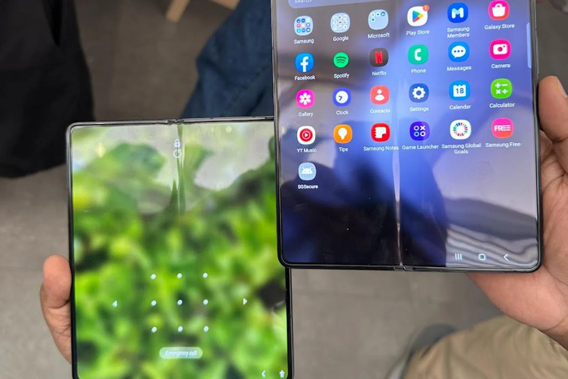 The new Samsung Galaxy Z Fold5.