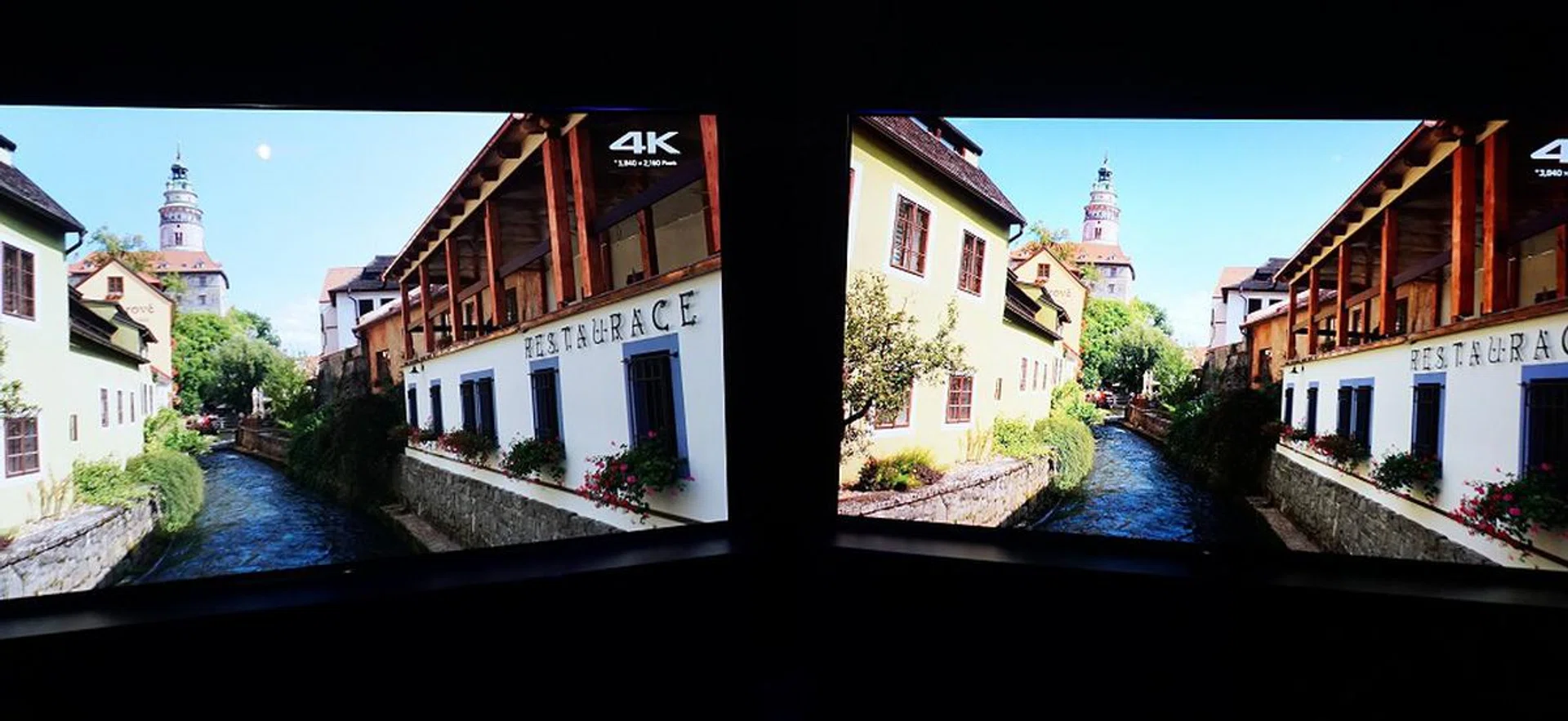 Since OLED TVs are naturally quite stunning, the secret to Sony A9F's better color handling and accuracy is courtesy of the X1 Ultimate processor. On the left, an A9F without X1 Ultimate processing, and on the right, with the X1 Ultimate processor enabled.
