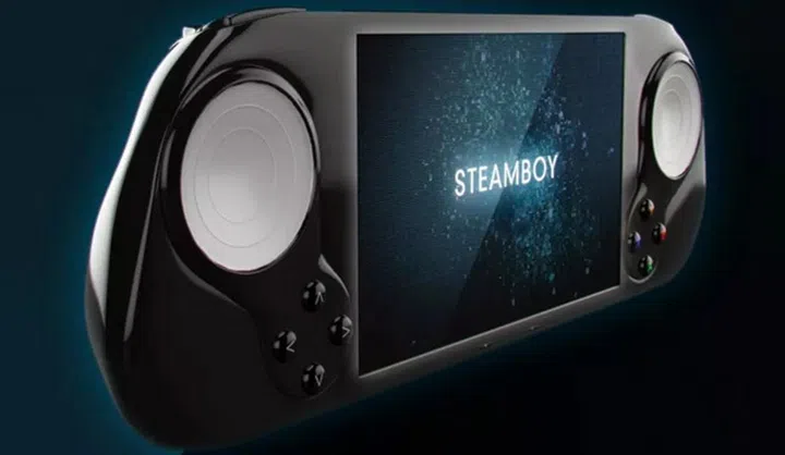 The Smach Zero aka Steamboy looks like a mash between Sony's PS Vita and Valve's Steam Controller,.