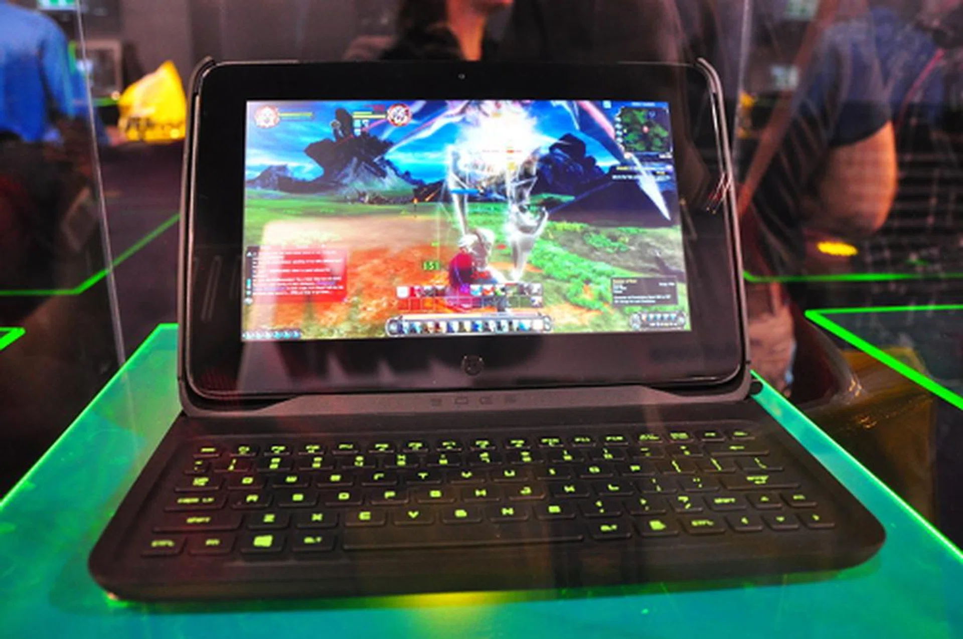 A Keyboard Dock will turn the Edge into a notebook.