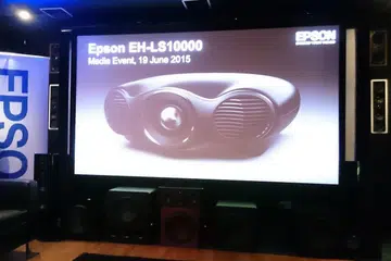 Test drive of the Epson EH-LS10000 projector at KEC Sound System.