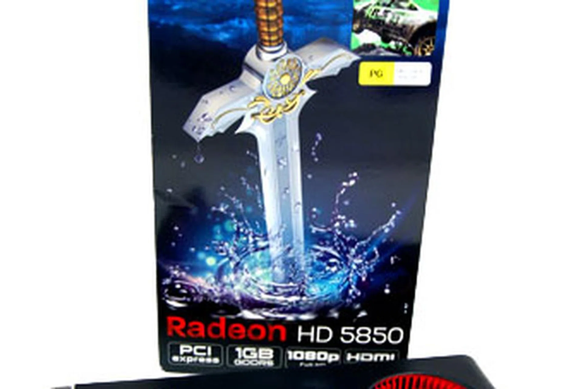 Our copy of the HIS Radeon HD 5850 comes bundled with a redeemable copy of Dirt 2 when it comes out later this year.