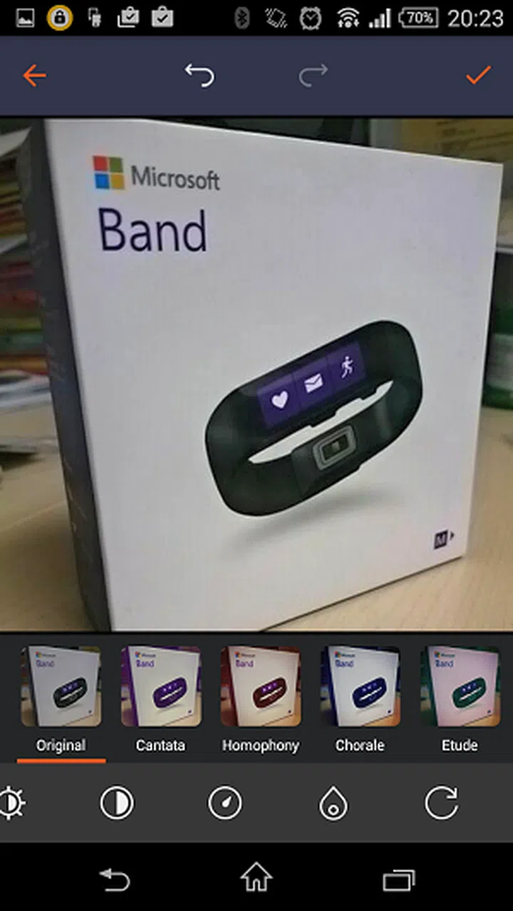 Next, you are given the chance to tweak and glorify your photo with in-line photo enhancement tools. We told you, pictures are important.