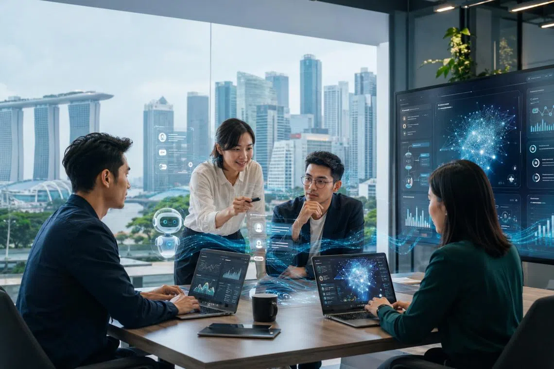 Singapore workers are racing ahead with AI but their employers may not be keeping up