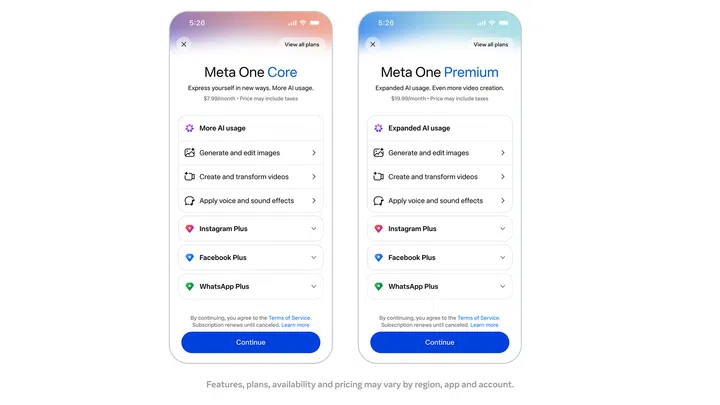 Meta One Singapore pricing