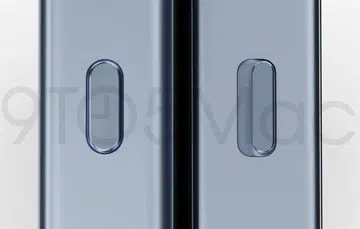 The new mute button or "Action Button" on the Apple iPhone 15 Pro (left) vs the mute button on the Apple iPhone 14 Pro (right). <br>Image source: 9to5Mac