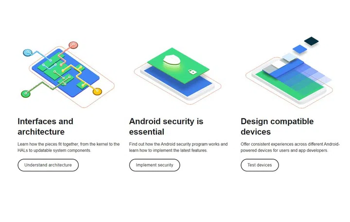 The Android Open Source Project is the home to the stock source code of past and current Android versions. It's where your favourite phone brands go and pick up the code to build their mobile platforms. Image: Google.