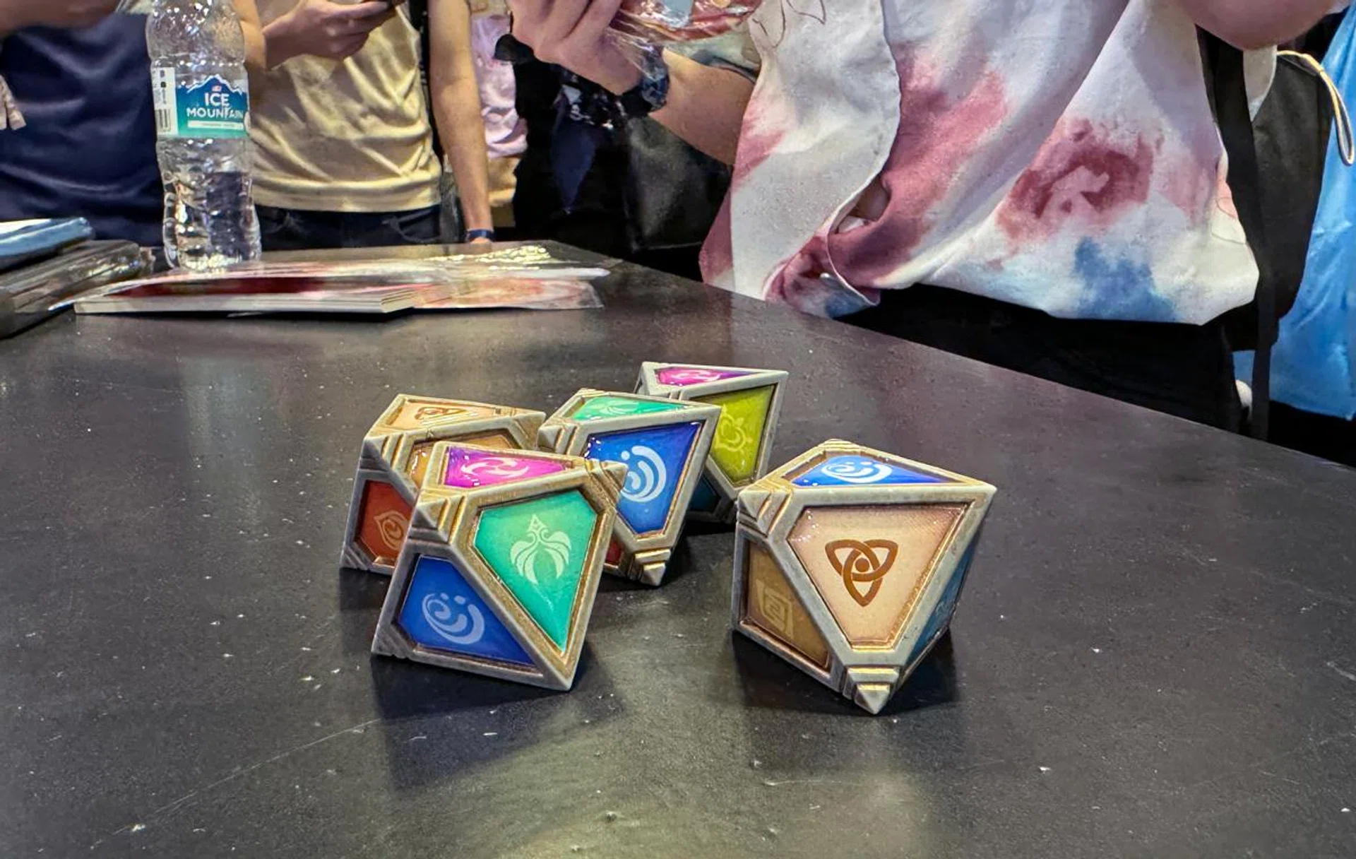Feeling lucky? Roll three dice at the booth. 