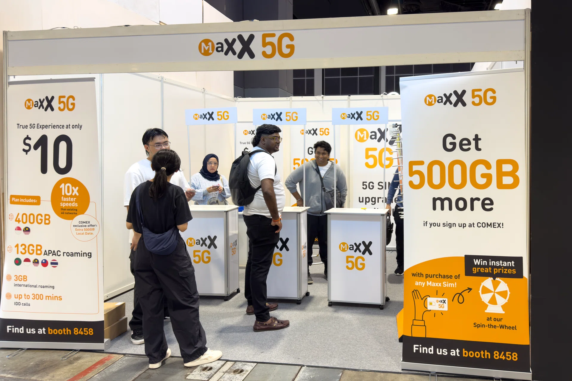 M1 Maxx booth (8458) level 4 Suntec Convention Centre Comex 2025