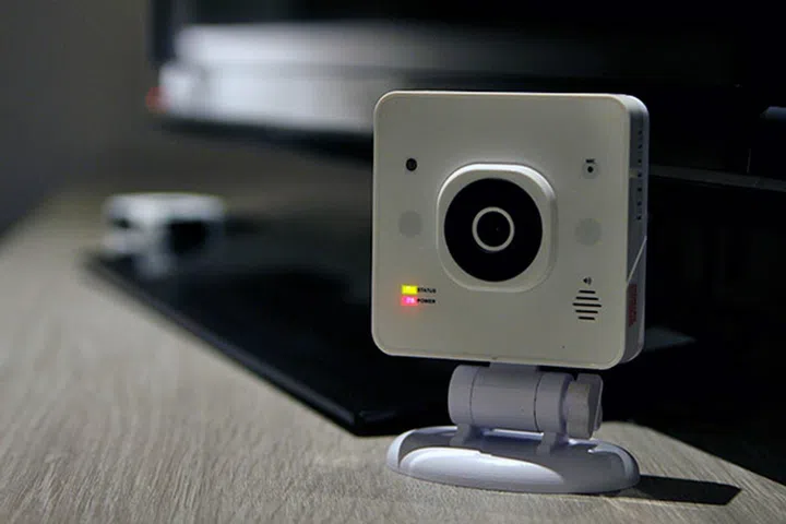 The Singtel Smart Hub is small, and even doubles as a security camera.