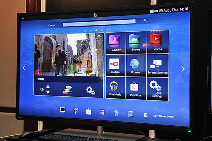 The L4300 runs the Android OS, which is a big surprise for us, considering Toshiba has its own Cloud TV online content platform. 