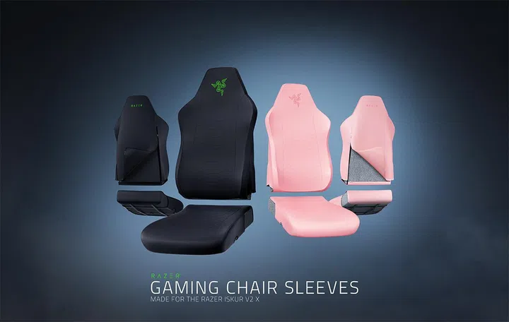 The Gaming Chair Sleeves come in two pieces for the backrest and seat. Photo: Razer.