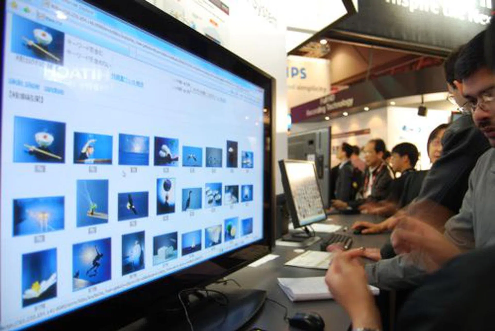  One demonstration at the Hitachi booth is a Similarity-Based Image Retrieval System. According to Hitachi, with image data in our hard disk drives reaching levels unseen in as many years as we can remember, the Similarity-Based Image Retrieval technology is a search engine that allows users to search for high-definition image and videos. Using information such as color, shapes and forms, a match is quickly found – be it a specific movie scene, the face videos or shots of just one particular person or a specific venue like say "all Eiffel Tower photos and videos".  