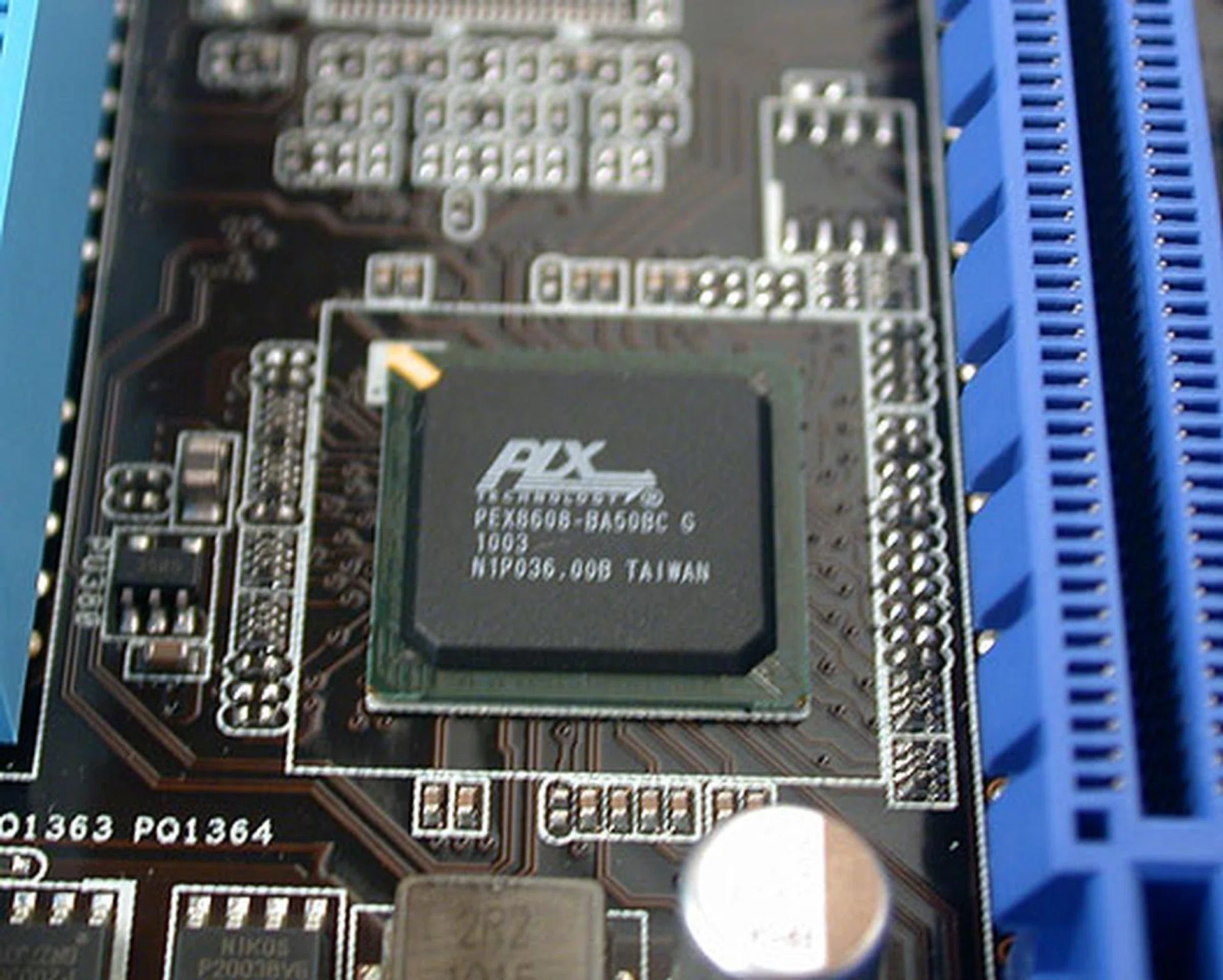 We have seen this PLX PCIe 2.0 switch and lane multiplier on older ASUS motherboards and it serves the same purpose as before to ensure that you'll get the full bandwidth for the SATA 6Gbps and USB 3.0 ports when used simultaneously.