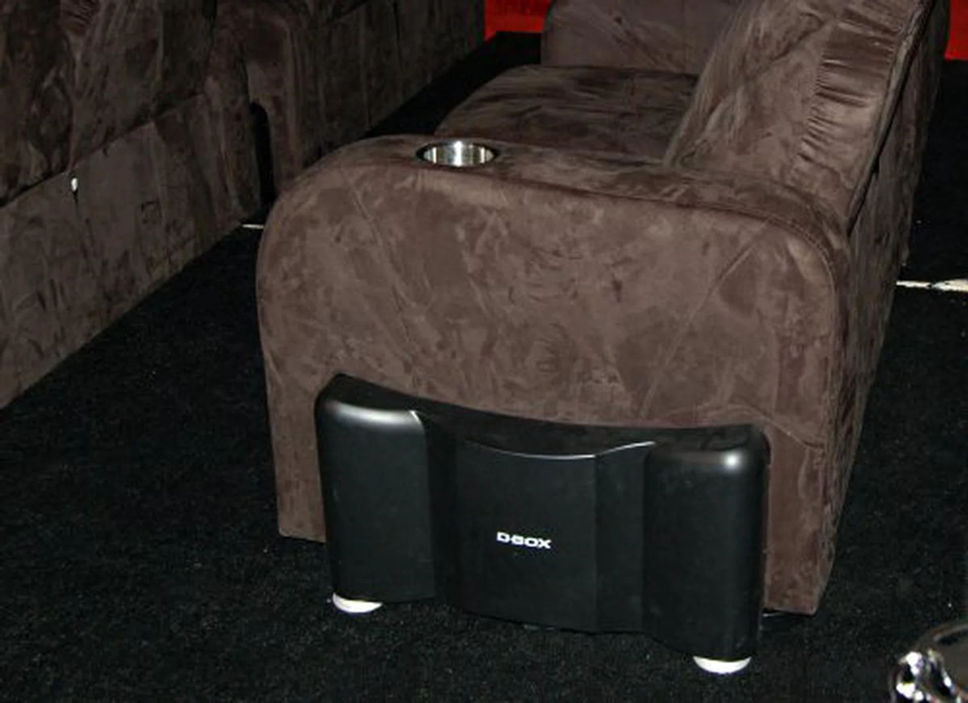  For the couch potatoes gearing up their your latest movie marathon, D-Box Motion Code system is also available for the movie buffs. For those that don't know, this isn't just a rumble pad in your chair activated by bass or sound, they guys at D-Box actually program movement frame by frame to make sure you feel everything, like a bullet hit. Of course, this means that the system would only respond properly to movies and games that they've already encoded in.  