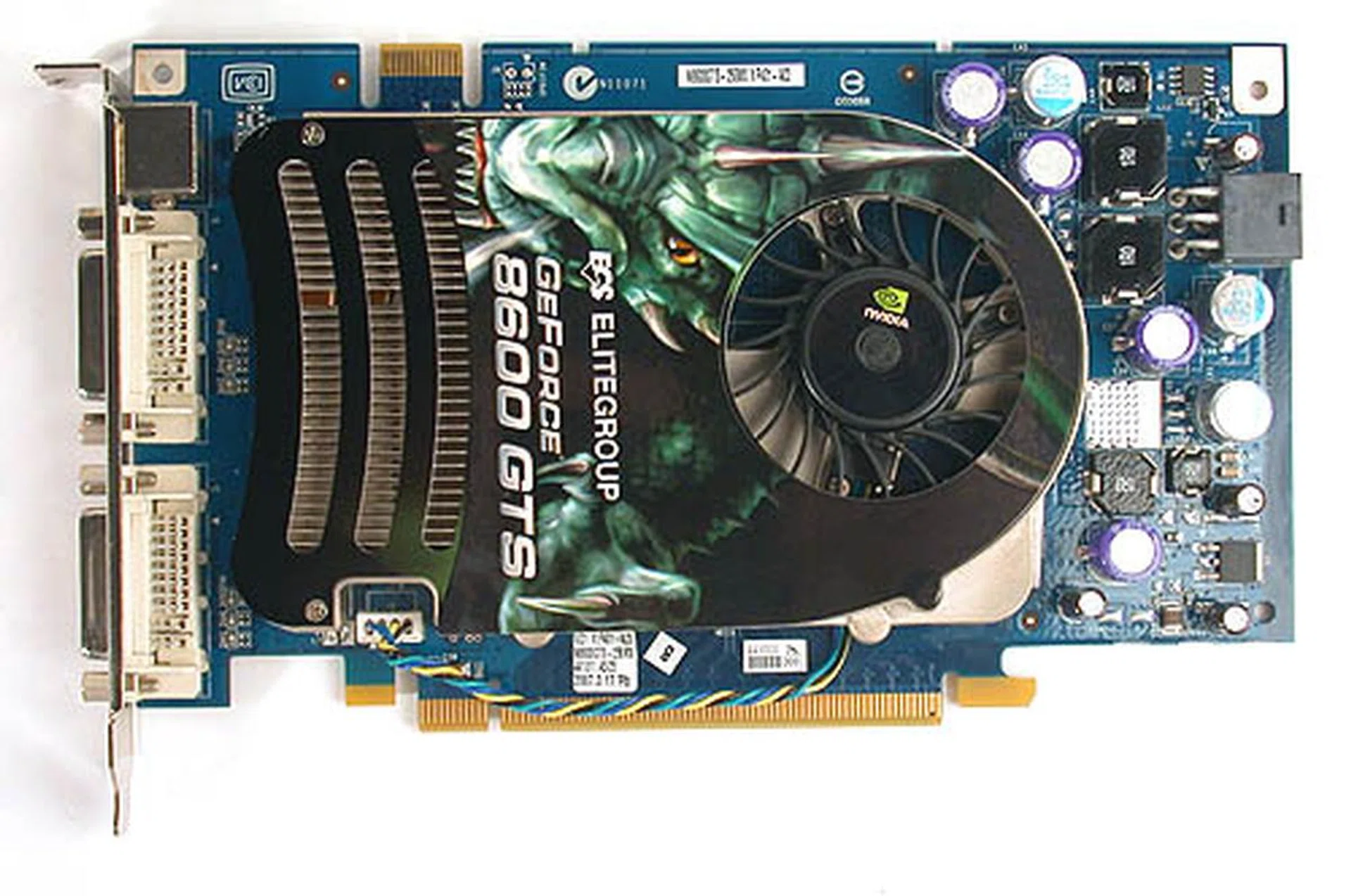 By now, the single slot GeForce 8600 GTS should be a familiar sight.