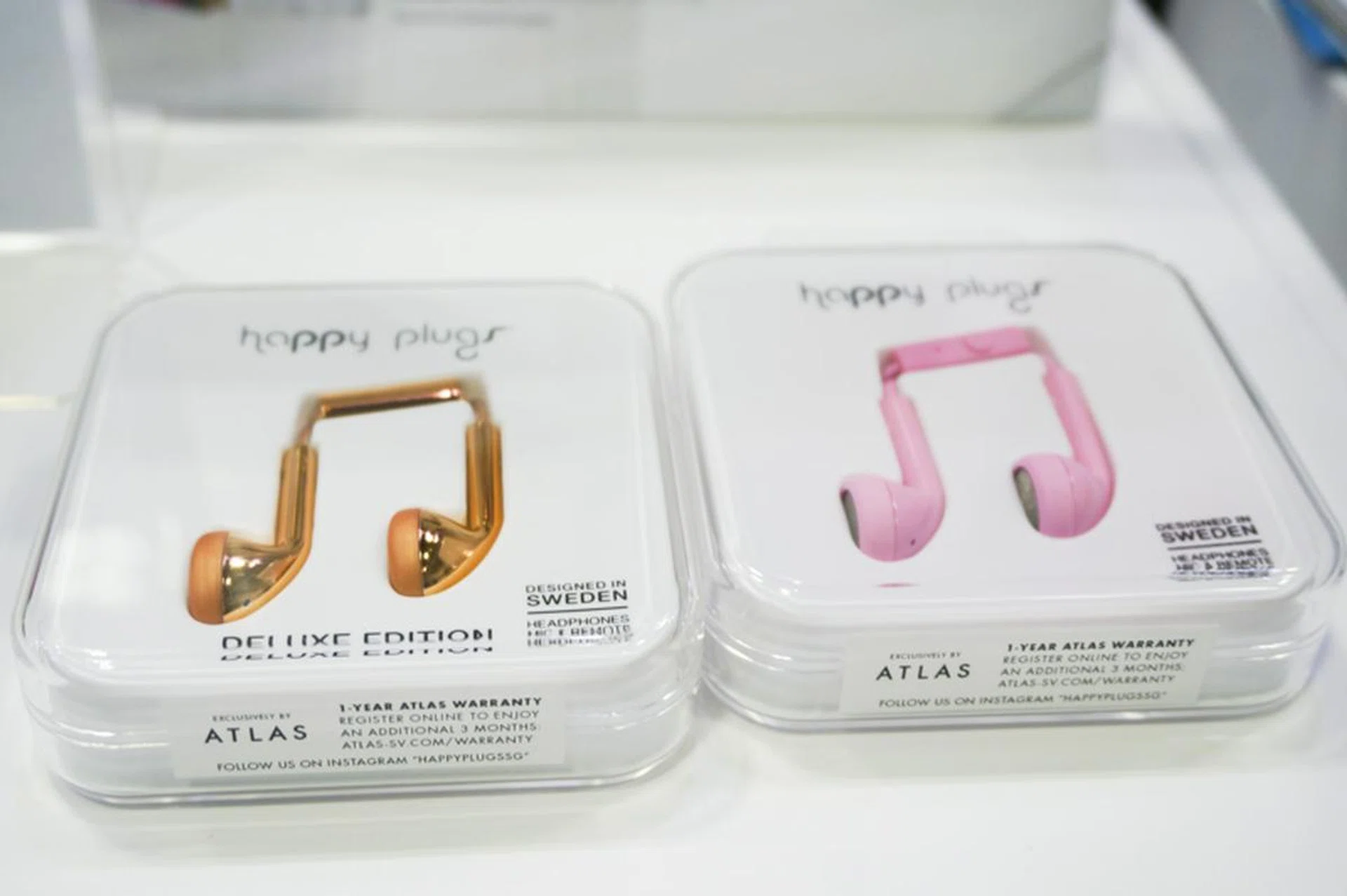 Swedish fashion and lifestyle brand Happy Plugs is at the show too, and you can grab a pair of their Deluxe edition headphones (Gold/Silver/Rosegold) for just $31.20,down from the usual price of $39.