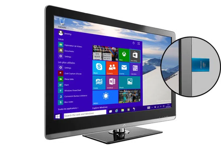 The Archos PC Stick plugs into any HDMI-equipped display to turn it into a fully-functioning Windows PC. (Image Source: Tom's Hardware)