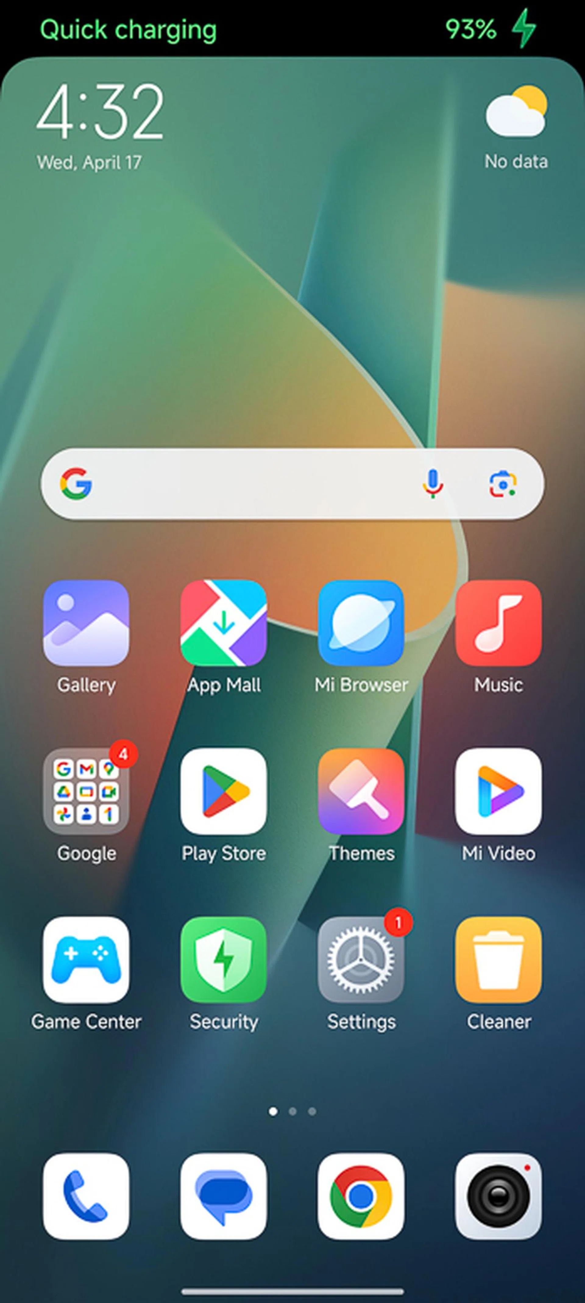Not as elegant as Apple's Dynamic Island, but useful, nonetheless.