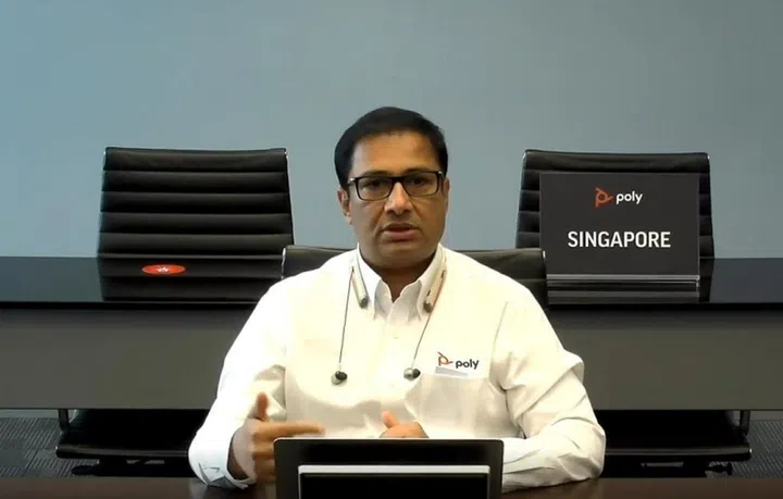 Samir Sayed, MD, ASEAN & Korea at Poly briefing on the "next normal".
