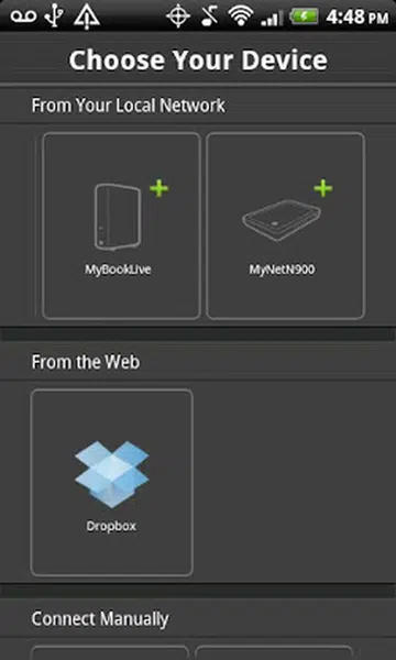 WD 2go mobile app on an Android device (Image source: Google Play)