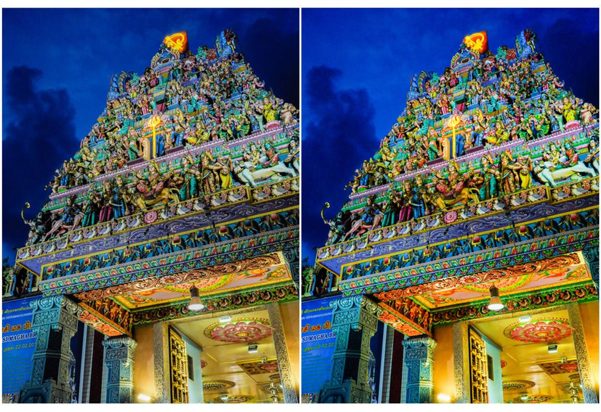The raw version on the left, and the JPEG shot with the Color Profile 3 preset on the right. Both versions have been minimally processed in Lightroom.