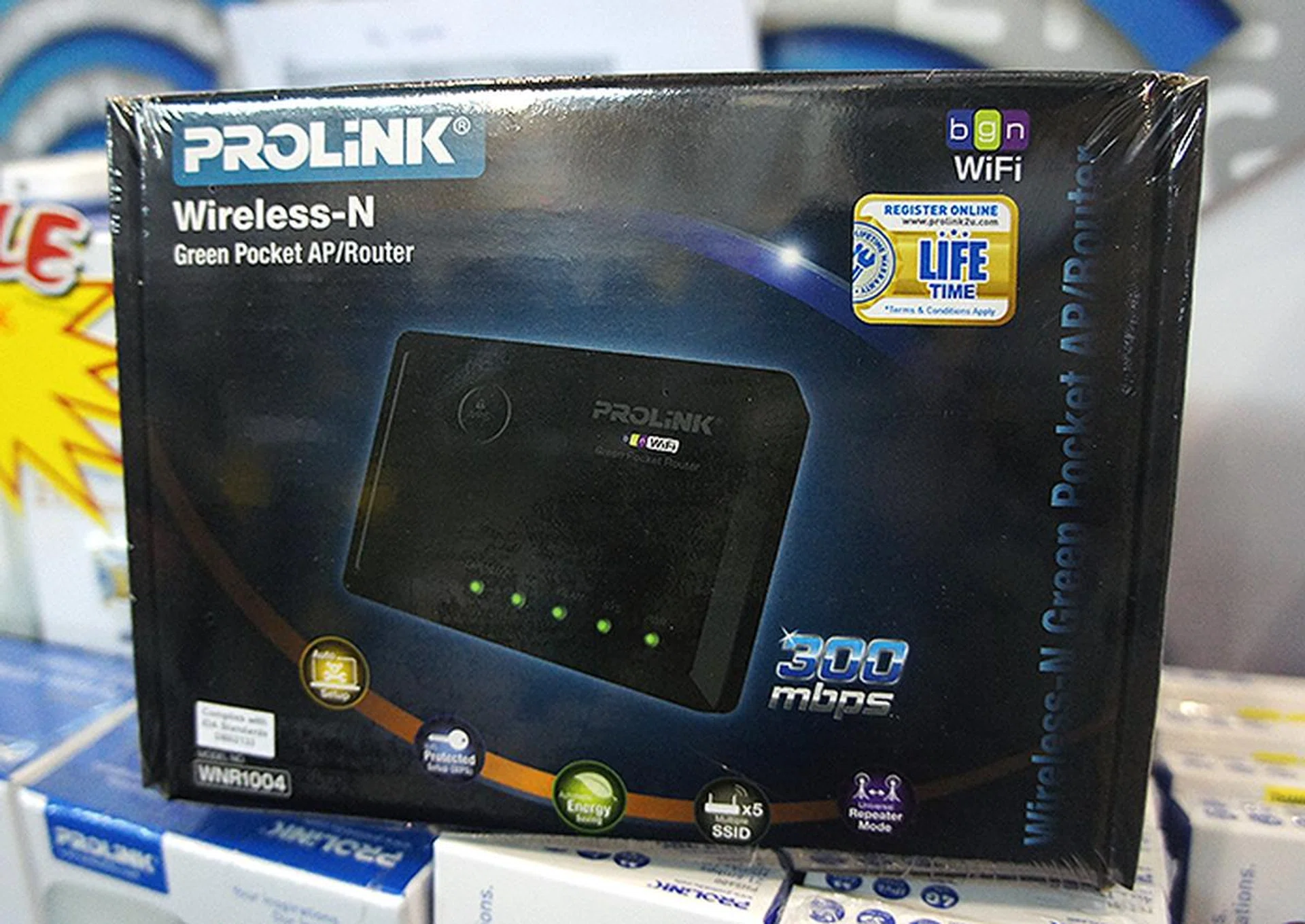 If you travel regularly and need to share Wi-Fi, check out the Prolink WNR1004 pocket Wireless-N router. Going for $25 (U.P.: $35).