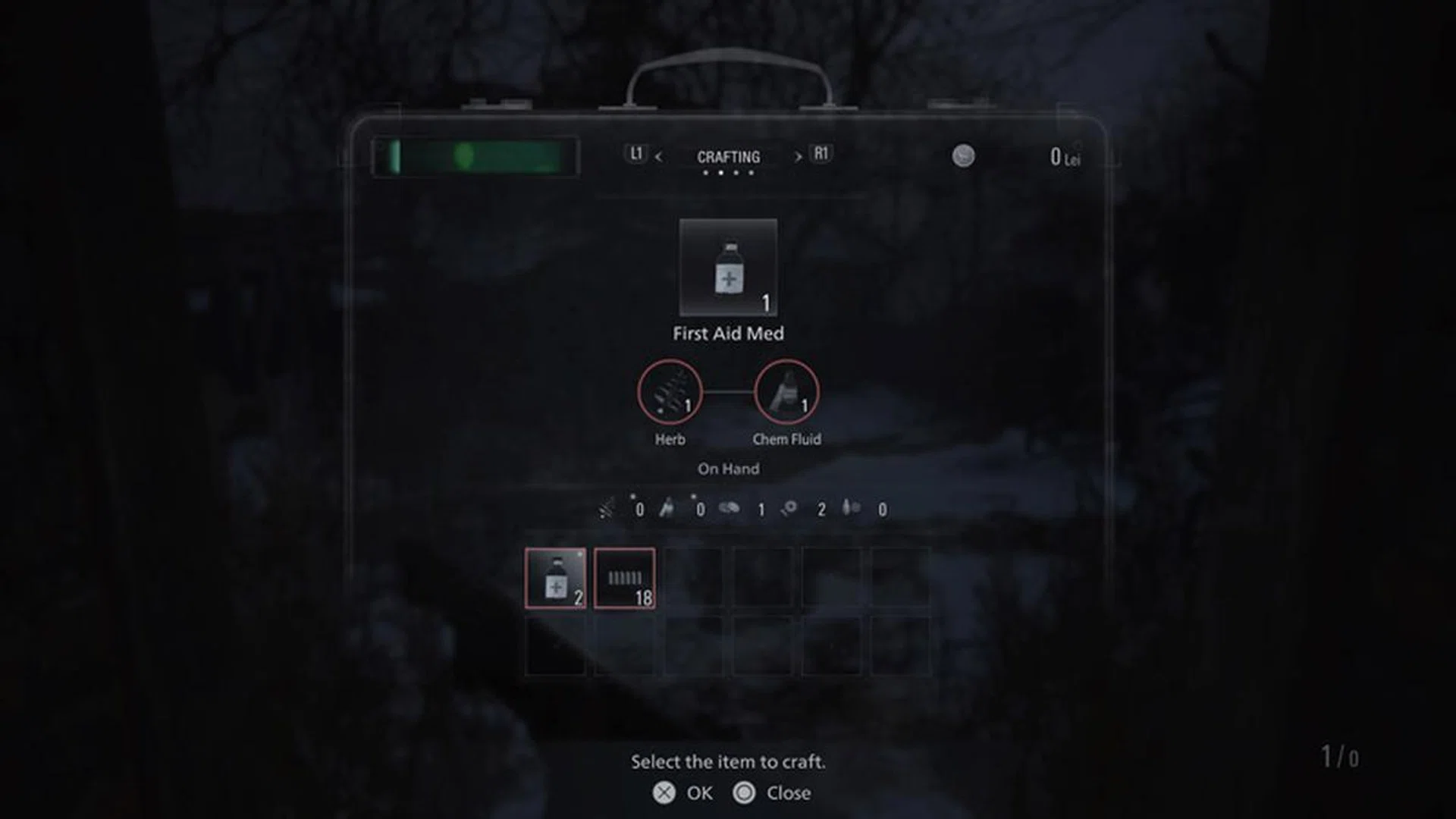 The new crafting menu is a lot clearer, showing you exactly what you're making when combining ingredients. 